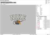 Nike Pooh N Friends Embroidery File 4 size
