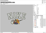 Nike Pooh N Friends Embroidery File 4 size