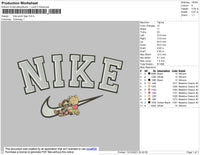Nike Pooh Tiger Embroidery File 4 size