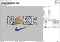 Nike Poohtiger V2 Embroidery File 6 sizes