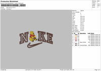 Nike Pooh V4 Embroidery File 4 size