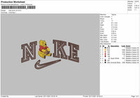 Nike Pooh V4 Embroidery File 4 size
