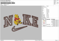 Nike Pooh V4 Embroidery File 4 size
