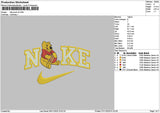 Nike Pooh V005 Embroidery File 6 sizes