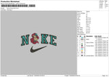 Nike Princess Ariel Embroidery File 4 sizes
