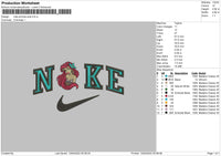 Nike Princess Ariel Embroidery File 4 sizes