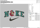 Nike Princess Ariel Embroidery File 4 sizes