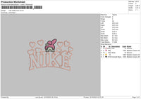Nike Rabbit Love Embroidery File 6 sizes