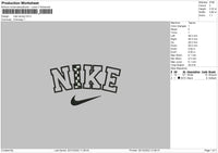 Nike Racing Embroidery File 6 sizes