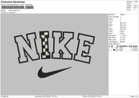 Nike Racing Embroidery File 6 sizes