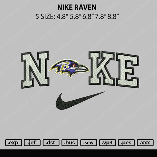 Nike Revan Embroidery File 5 sizes