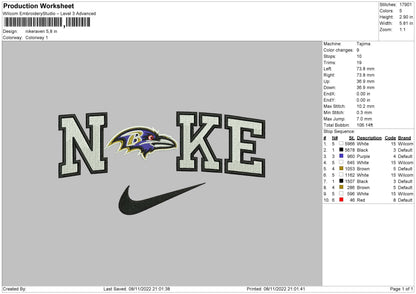 Nike Revan Embroidery File 5 sizes