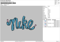 Nike Ribon V2 Embroidery File 6 Sizes