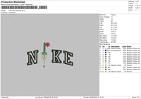 Nike Rose Eternelle Embroidery File 5 sizes