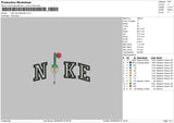 Nike Rose Eternelle Embroidery File 5 sizes