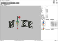 Nike Rose Eternelle Embroidery File 5 sizes