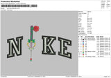 Nike Rose Eternelle Embroidery File 5 sizes