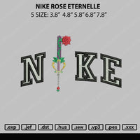 Nike Rose Eternelle Embroidery File 5 sizes