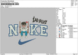 Nike Boy 1310 Embroidery File 6 sizes