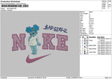Nike Girl 1310 Embroidery File 6 sizes