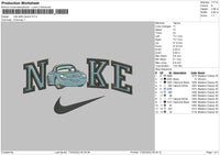 Nike Sally Carera Embroidery File 4 size