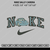 Nike Sally Carera Embroidery File 4 size