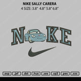 Nike Sally Carera Embroidery File 4 size