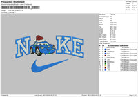 Nike Sally Xmas Embroidery File 6 sizes