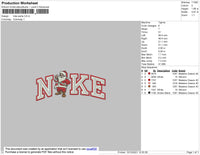 Nike Santa Embroidery File 7 size