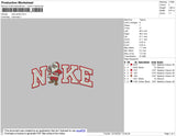 Nike Santa Embroidery File 7 size