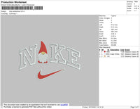 Nike Santaclaus Embroidery File 4 size