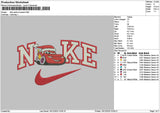 Nike Santa Mcqueen Emboidery File 6 sizes
