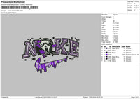 Nike Scream V6 Embroidery File 6 sizes