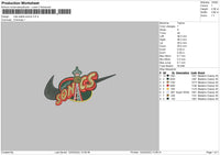 Nike Seatle Sonics Embroidery File 4 size