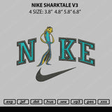 Nike Sharktale V3 Embroidery File 4 sizes