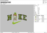 Nike Shrek Embroidery File 6 sizes