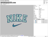 Nike Snowflake Embroidery File 4 size