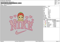 Nike Sonny 0105 Embroidery File 6 sizes