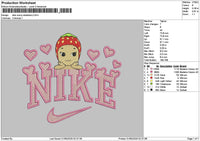 Nike Sonny 0105 Embroidery File 6 sizes