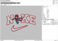 Nike Spider Chibi Embroidery File 6 sizes