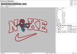 Nike Spider Chibi Embroidery File 6 sizes