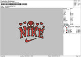 Nike Spider Head Embroidery File 6 sizes