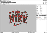 Nike Spider Head Embroidery File 6 sizes