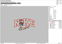 Nike Spider Xmas Embroidery File 6 sizes