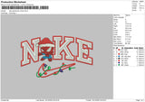 Nike Spider Xmas Embroidery File 6 sizes