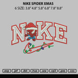 Nike Spider Xmas Embroidery File 6 sizes