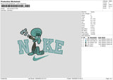 Nike Squid 02 Embroidery File 6 sizes