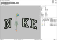 Nike Star Eternelle Embroidery File 5 sizes