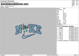 Nike Stitch 2 Outline 04 Embroidery File 6 sizes