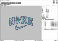 Nike Stitch 2 Outline 04 Embroidery File 6 sizes